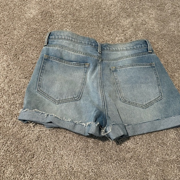 Windsor Light Blue Ripped Jean Shorts - Picture 2 of 2